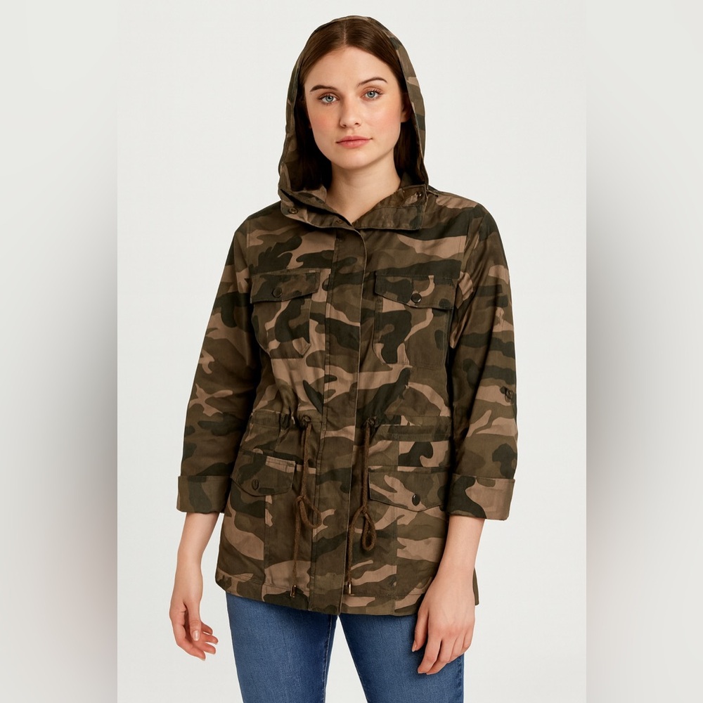 Camo hoodie jacket
